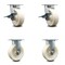 Service Caster 6 Inch Kingpinless Nylon Wheel Caster Brakes 2 Rigid, 2PK SCC-KP30S620-NYR-SLB-2-R-2 - alternate 1